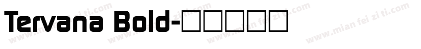 Tervana Bold字体转换
